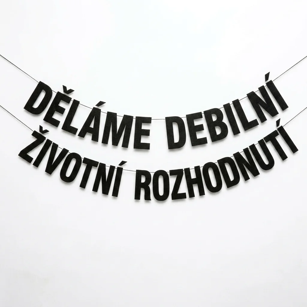 DĚLÁME DEBILNÍ ŽIVOTNÍ ROZHODNUTÍ