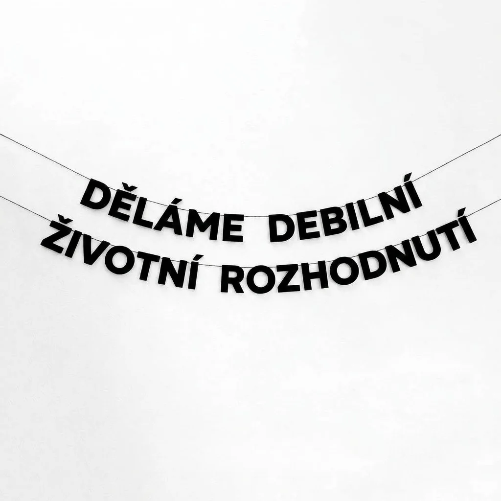 DĚLÁME DEBILNÍ ŽIVOTNÍ ROZHODNUTÍ