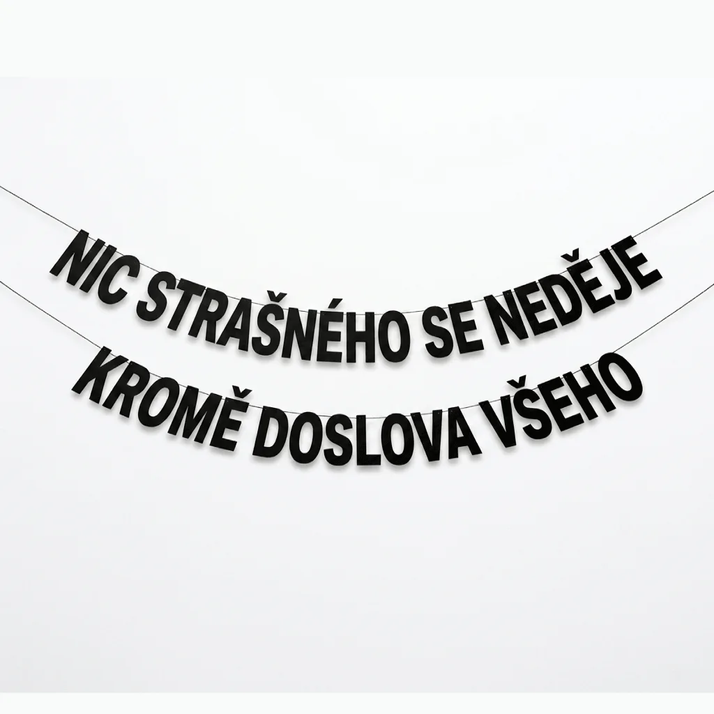 NIC STRAŠNÉHO SE NEDĚJE KROMĚ DOSLOVA VŠEHO