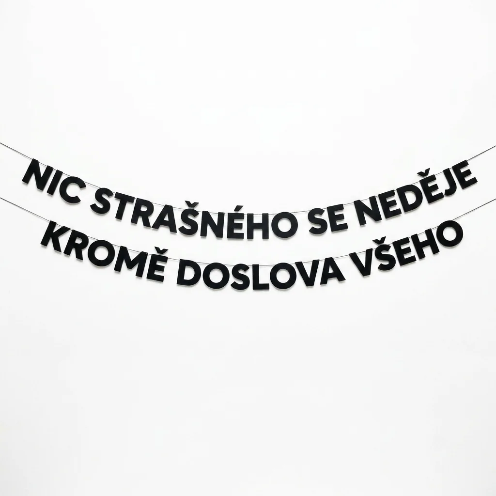 NIC STRAŠNÉHO SE NEDĚJE KROMĚ DOSLOVA VŠEHO