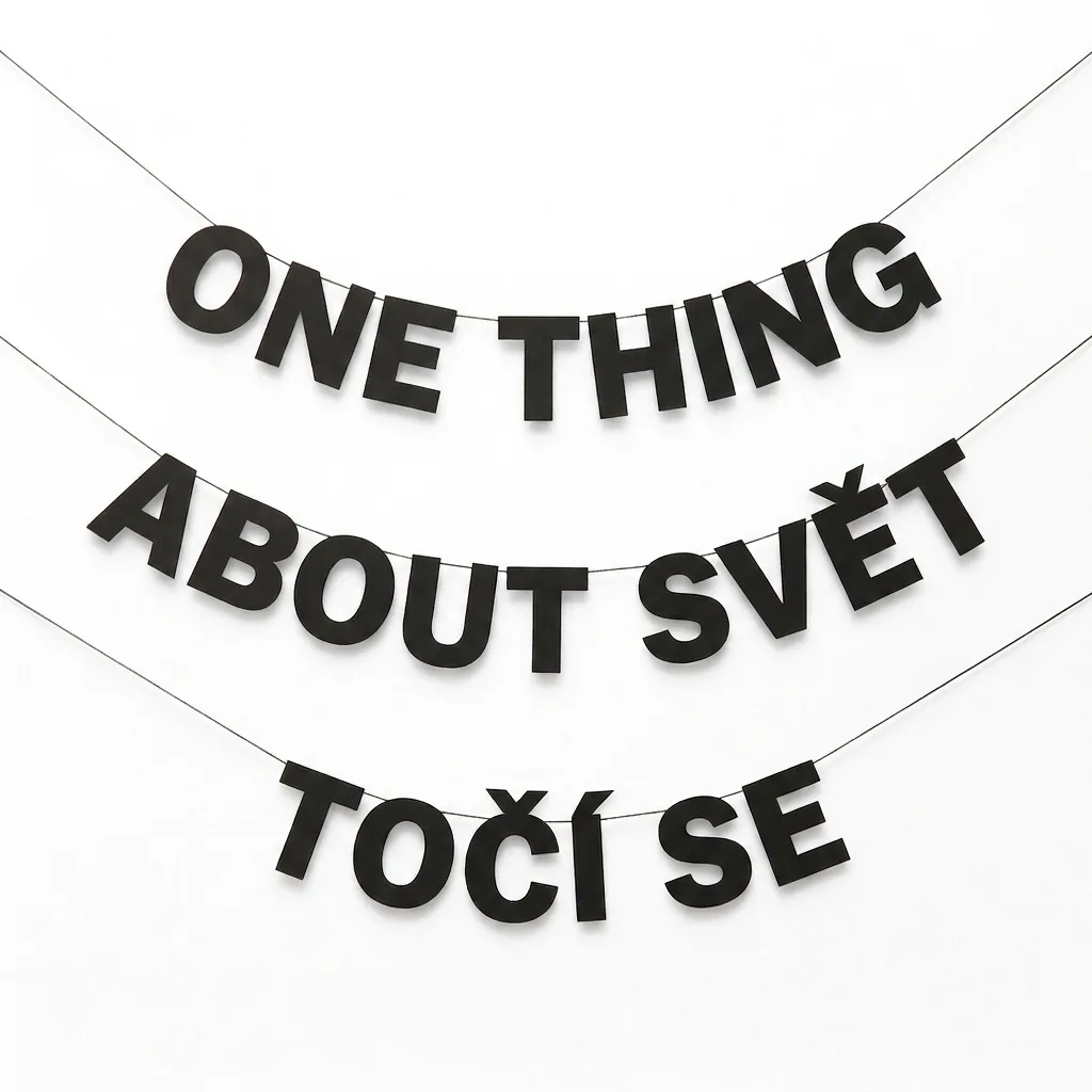 ONE THING ABOUT SVĚT TOČÍ SE