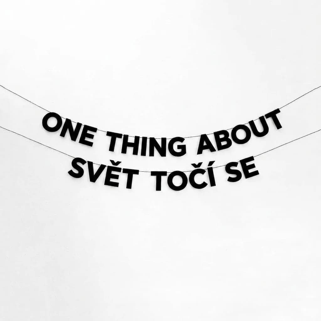 ONE THING ABOUT SVĚT TOČÍ SE
