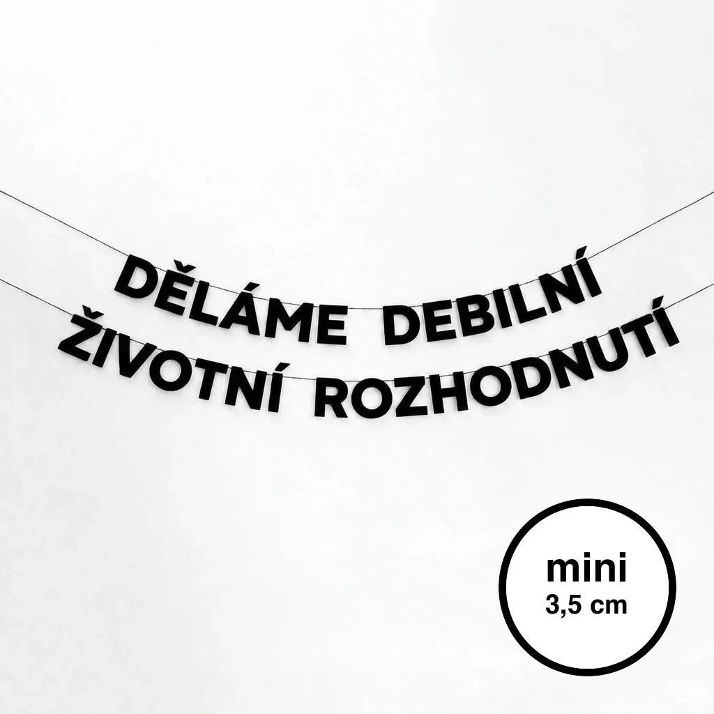 DĚLÁME DEBILNÍ ŽIVOTNÍ ROZHODNUTÍ mini