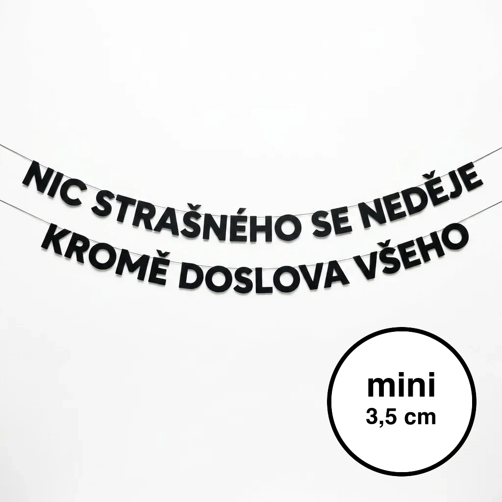 NIC STRAŠNÉHO SE NEDĚJE KROMĚ DOSLOVA VŠEHO mini