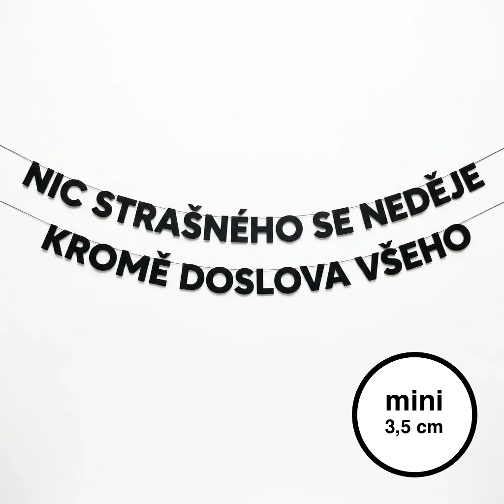 NIC STRAŠNÉHO SE NEDĚJE KROMĚ DOSLOVA VŠEHO mini