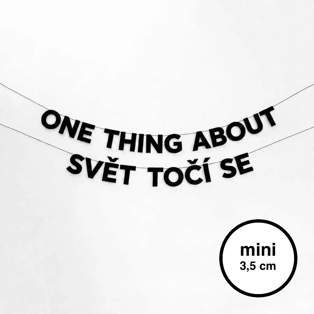 ONE THING ABOUT SVĚT TOČÍ SE mini
